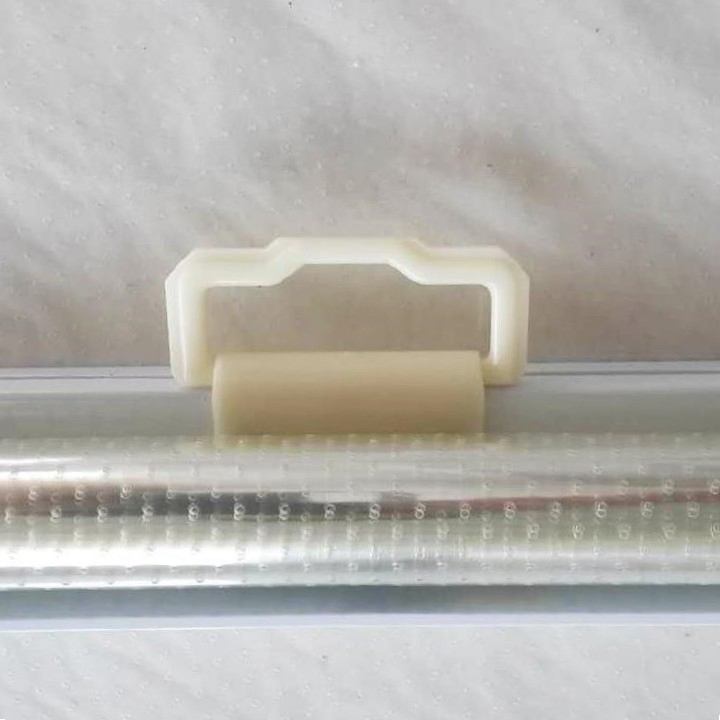 Perforated Transparent Thin Night Blind Strip Breathable Decelerate Semi-Automatic Plastic Night Blind for Ice Locker