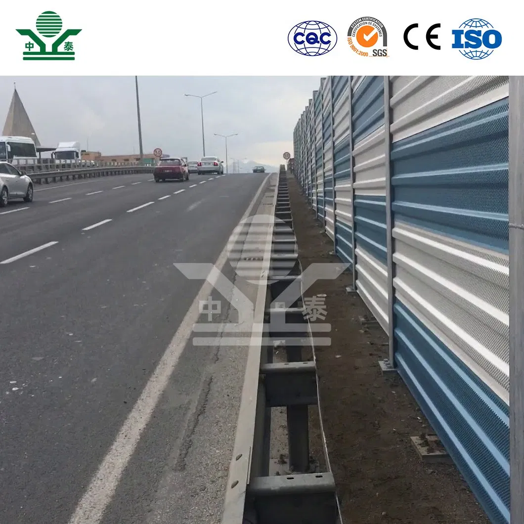 Zhongtai Acoustic Board China Wholesalers Perimtec Fence 2460*500*80mm Motorway Acoustic Fencing