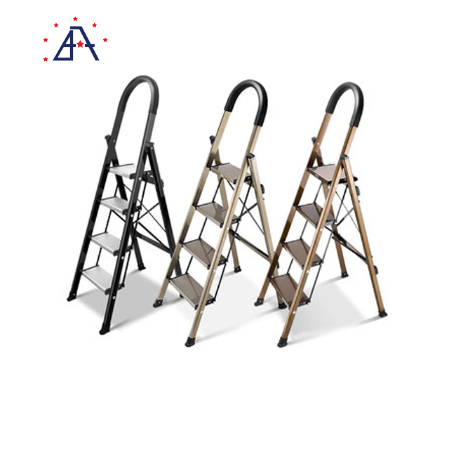 Household 4 Steps Foldable Ladder Insulation Ladders Aluminum Ladder