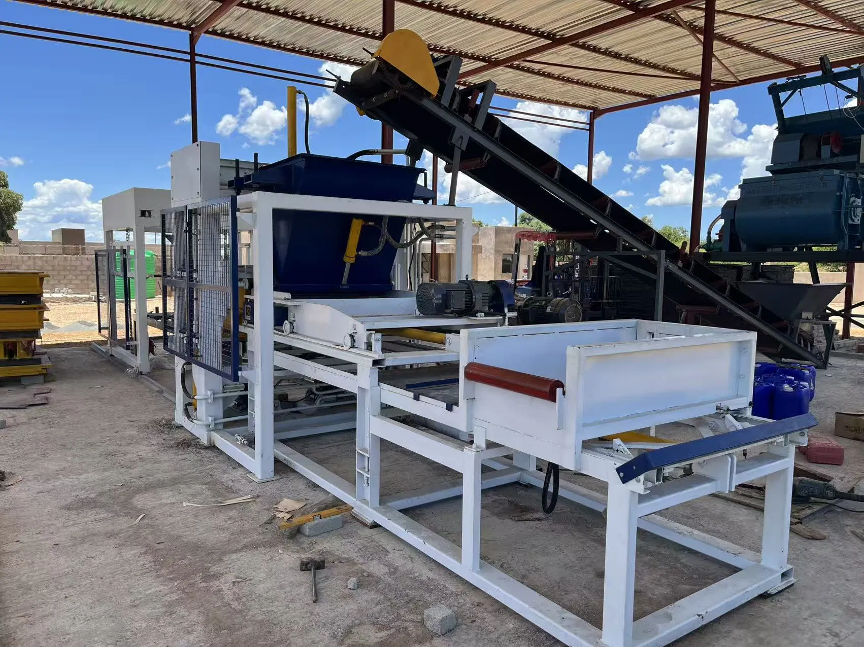Automatic Concrete Block Forming Machine - High Strength