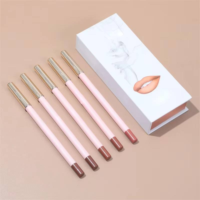 Vegan Non-Fading Long Lasting Private Label Lipliner Nude Matte Waterproof Lip Liner Custom Logo