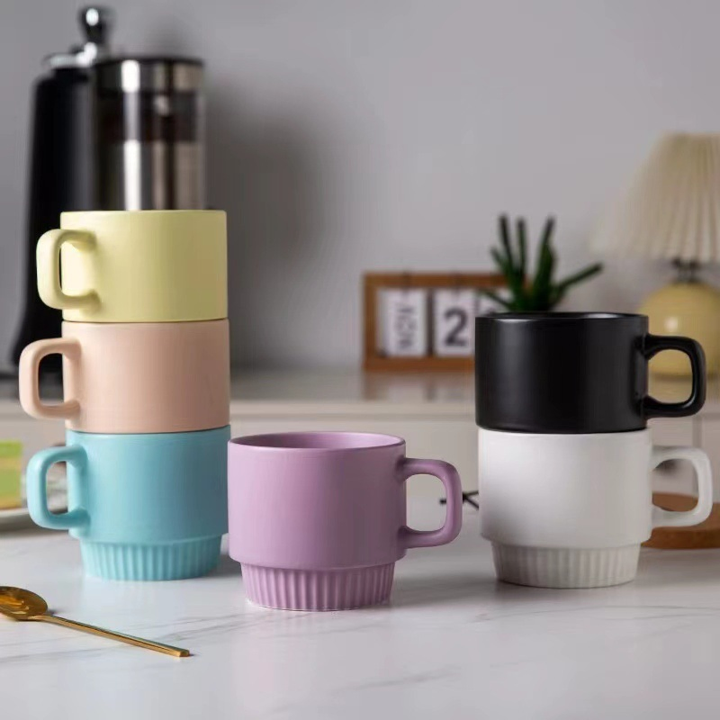 Mug Small Batch Processing Ceramic Mug Logo Mug White Mug Ceramic Mug Coffee Cups