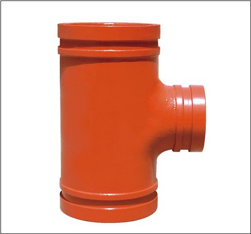 UL Listed & FM Approved Reducing Tee (grooved type)