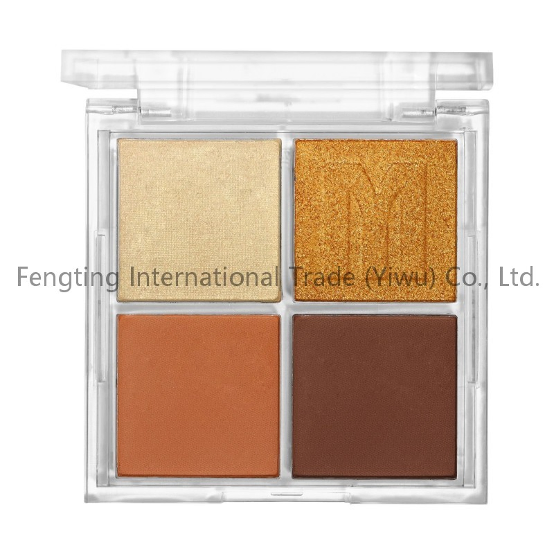 Manufacturer Direct Sales New Self Owned Brand 4-Color Matte Pearlescent Eye Shadow Plate
