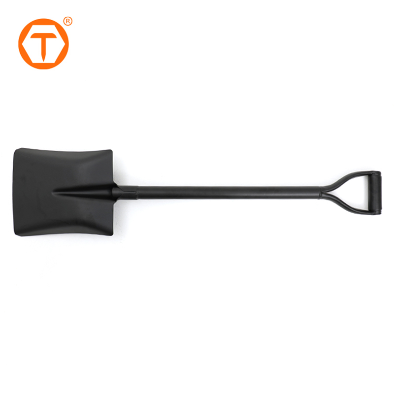 China Factory Product High Quality Farming Tools Agricultural Square Spade Shovel with Metal Y-Grip
