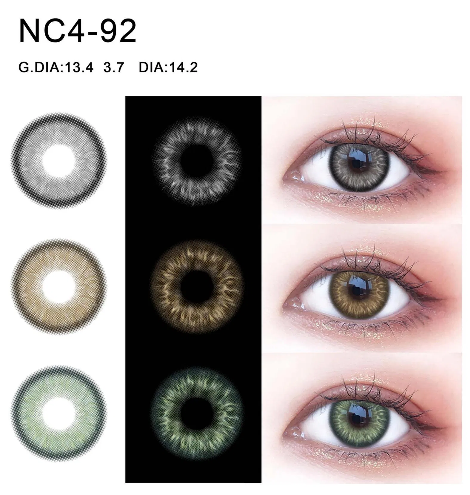 Colored Natural Soft Lens Wholesale Circle Lentes De Contacto Eye Kontaktlinsen Lentilles