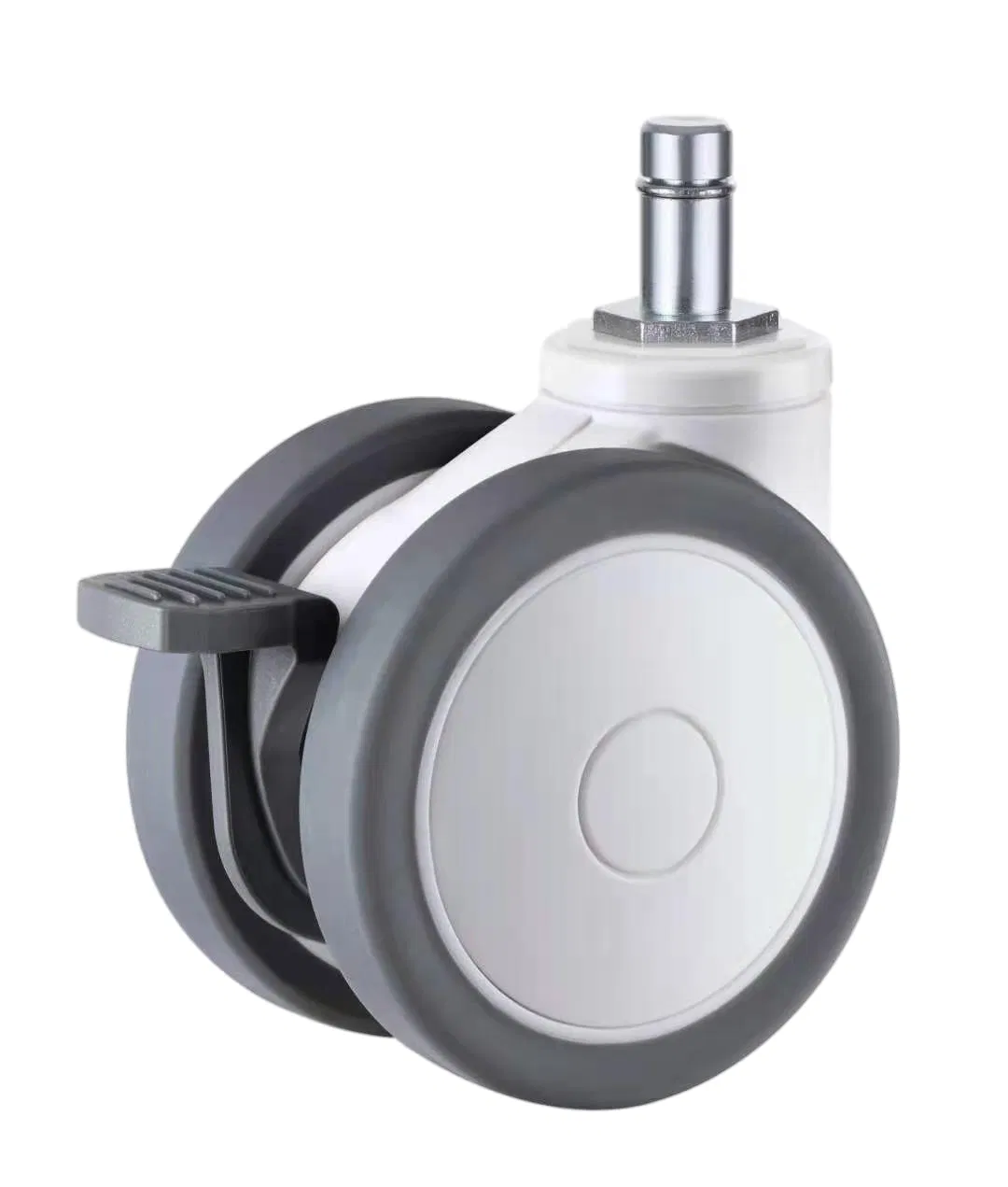 Silent Mobility Eco-Friendly Double Wheel Medical Caster for Healthcare Equipment