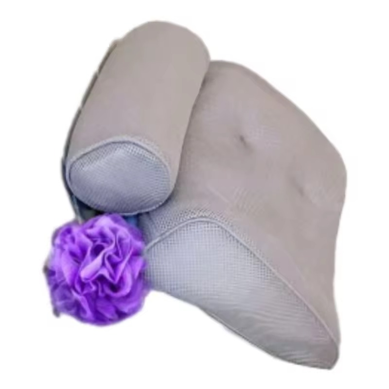Promotional High Quality Luxury Suction Cups Head Neck Support Comfortable Bath Pillow