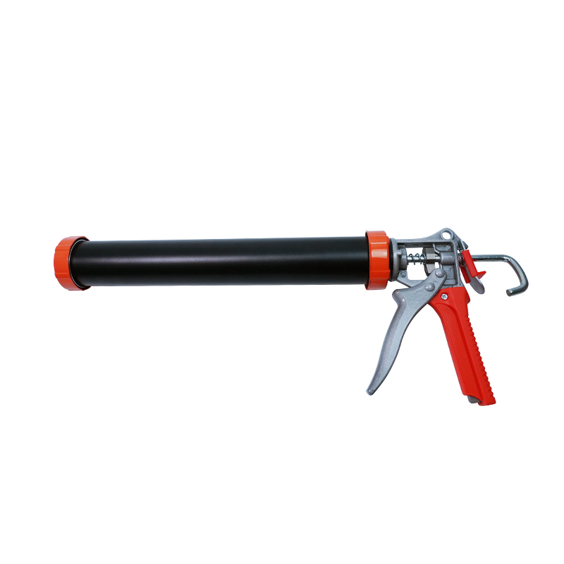 Xmh Cheap Yellow 300ml PU Silicone Sealant Injection Metal Refillable Caulking Gun
