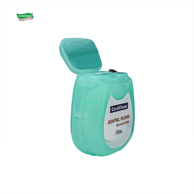 Вощеная зубная нить CoralClean с натуральным шёлком, 17.5г