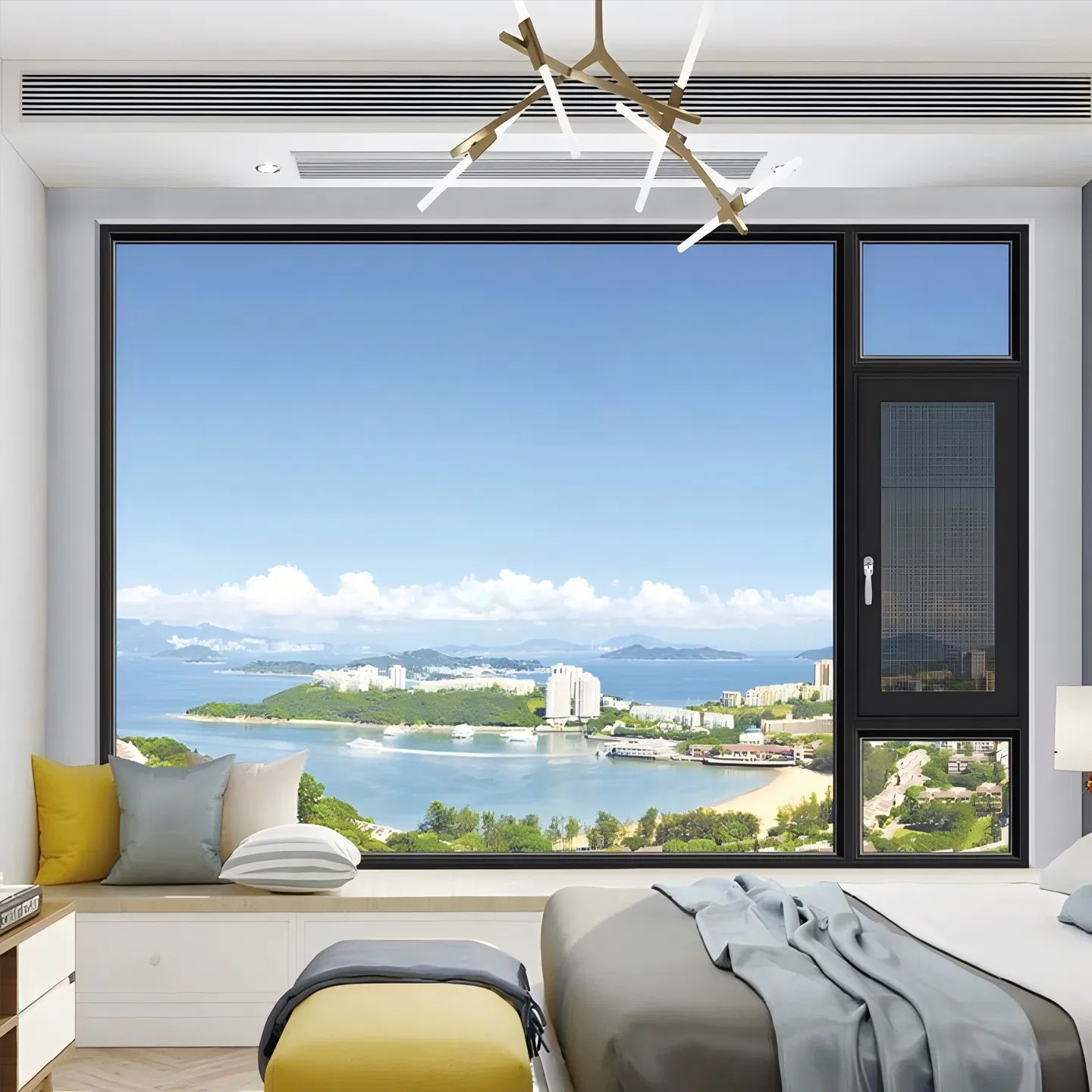 Easy PVC Windows and Metal Window with Aluminum Window and Wooden Window Casement Window