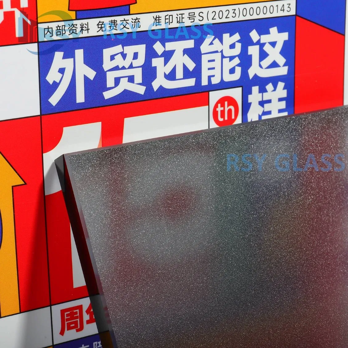 Dark Grey Color Acid Etched Frosted Glass 4mm-12mm
