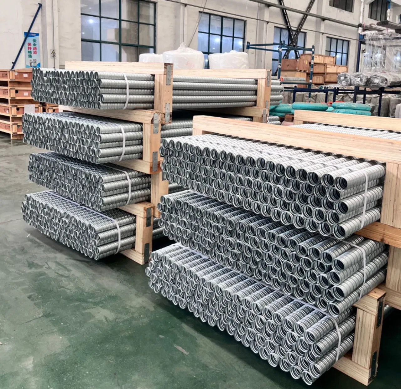 High Tension Corrugated Galvanized Prestressed Steel Metal Duct for Bridge Construction