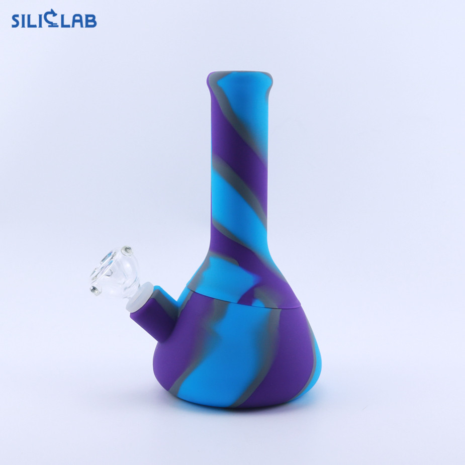 8.5' Height Beaker Base Silicone Smoking Tobacco Water Pipe