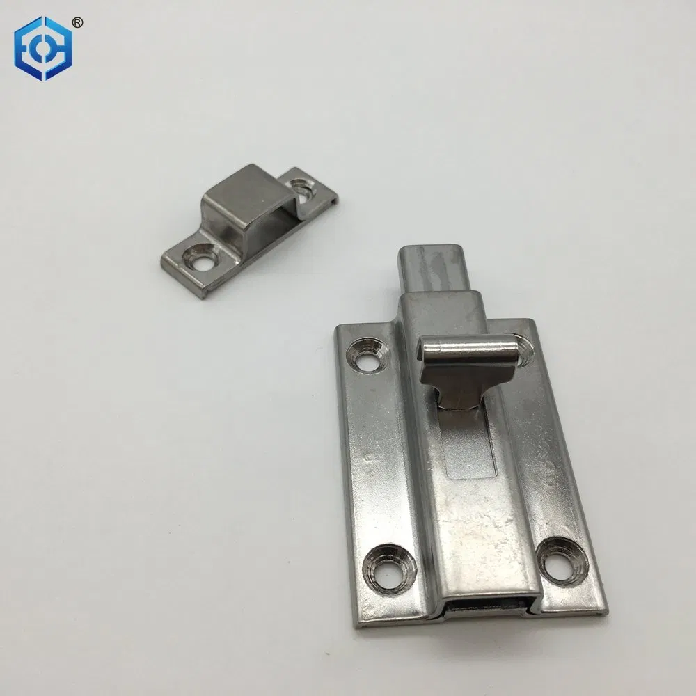 Stainless Steel Latch Sliding Surface Mounted Slide Bolt for Internal Doors