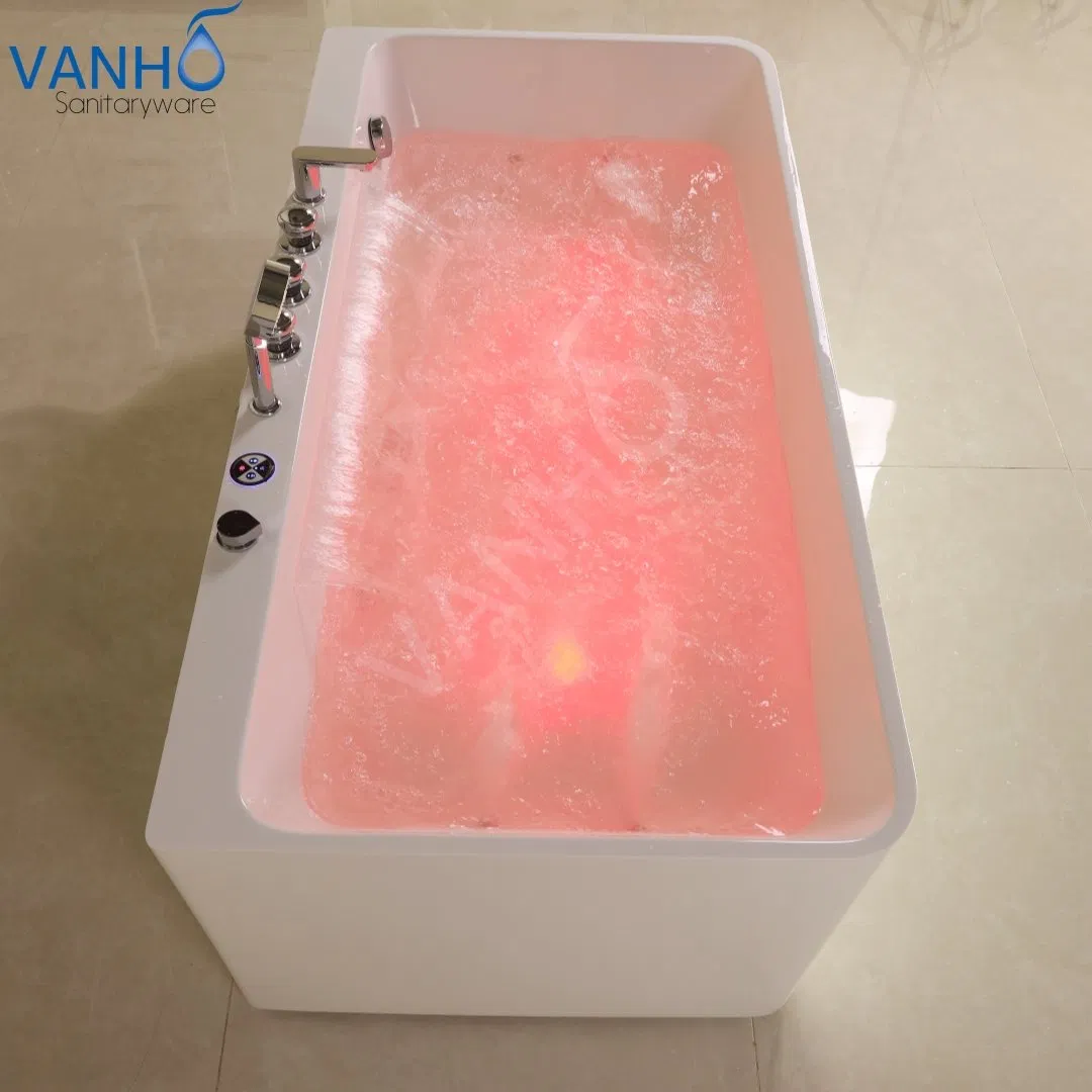 Массажная ванна Whirlpool с водопадом и LED-подсветкой