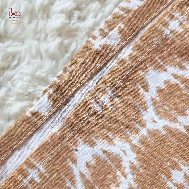 Hot Sale Wholesale Home Decor Products White Cloth Christmas Eco Friendly Printed Dinner Custom Cotton Napkins with Hemstitch