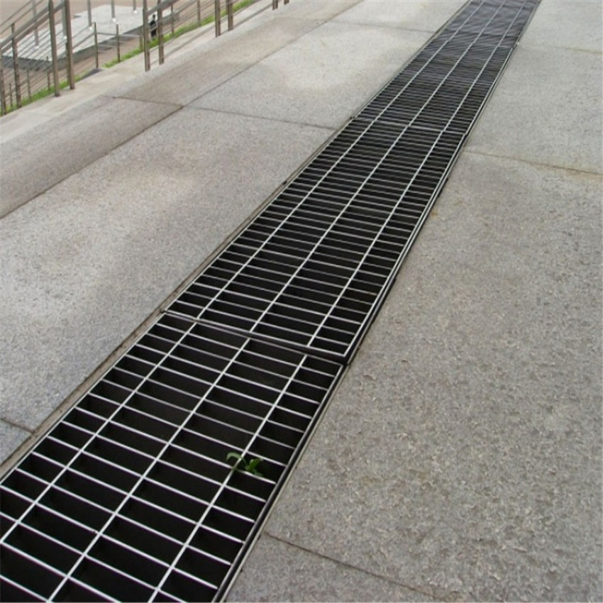 Standard 350mm Steel Grating Drain Cover for Outdoor Trench with Hot Dipped Galvanized