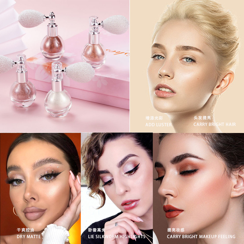 Shimmering Loose Highlighter Spray for a Flawless Glow