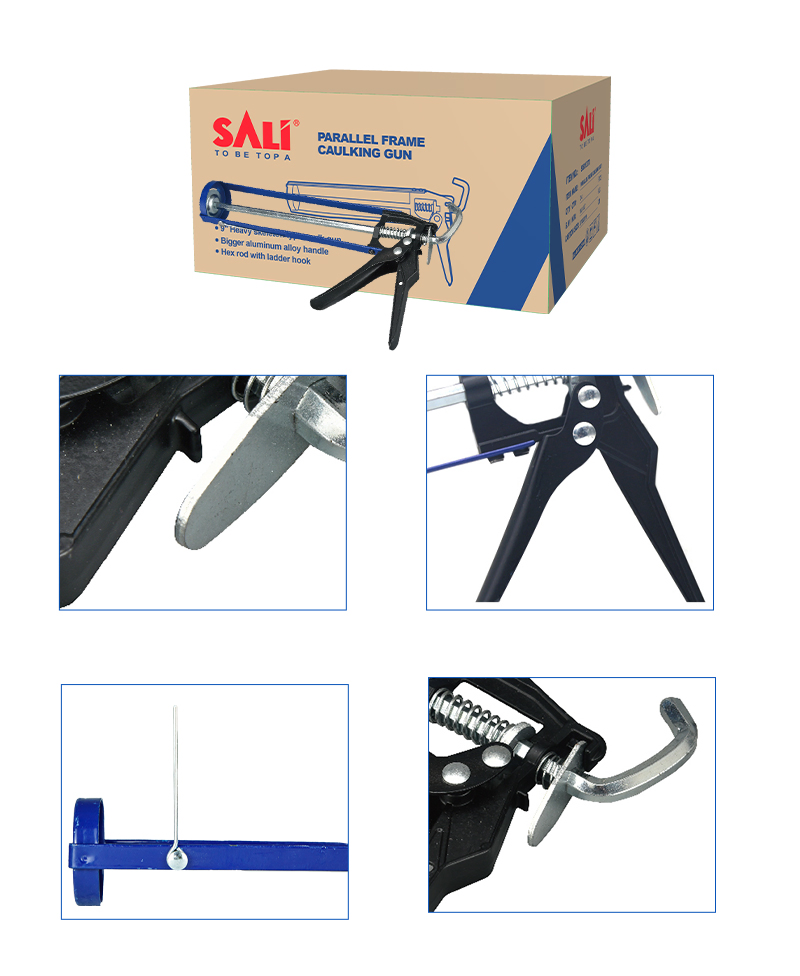 Sali 9′ ′ 370g Aluminum High Quality Parallel Frame Caulking Gun