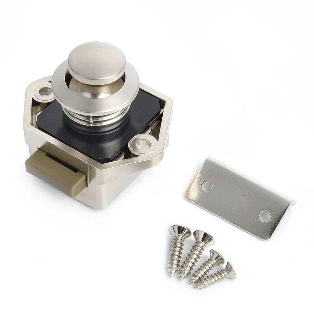 RV Camper Cabinet Cupboard Mini Push Yachat Boat Motorhome Caravan Button RV Lock