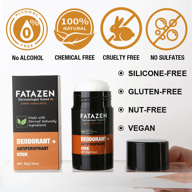 Temu Wholesale Products Herbal Deodorant Antiperspirant Stick OEM Natural Vegan Sandal Amber Sweat Odor Balm Deodorant Stick
