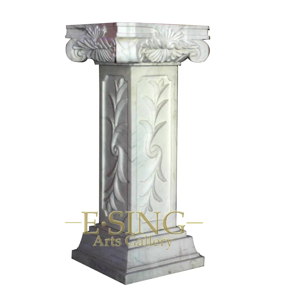 Indoor Decorative Columns Mix Color Marble Small Pedestal