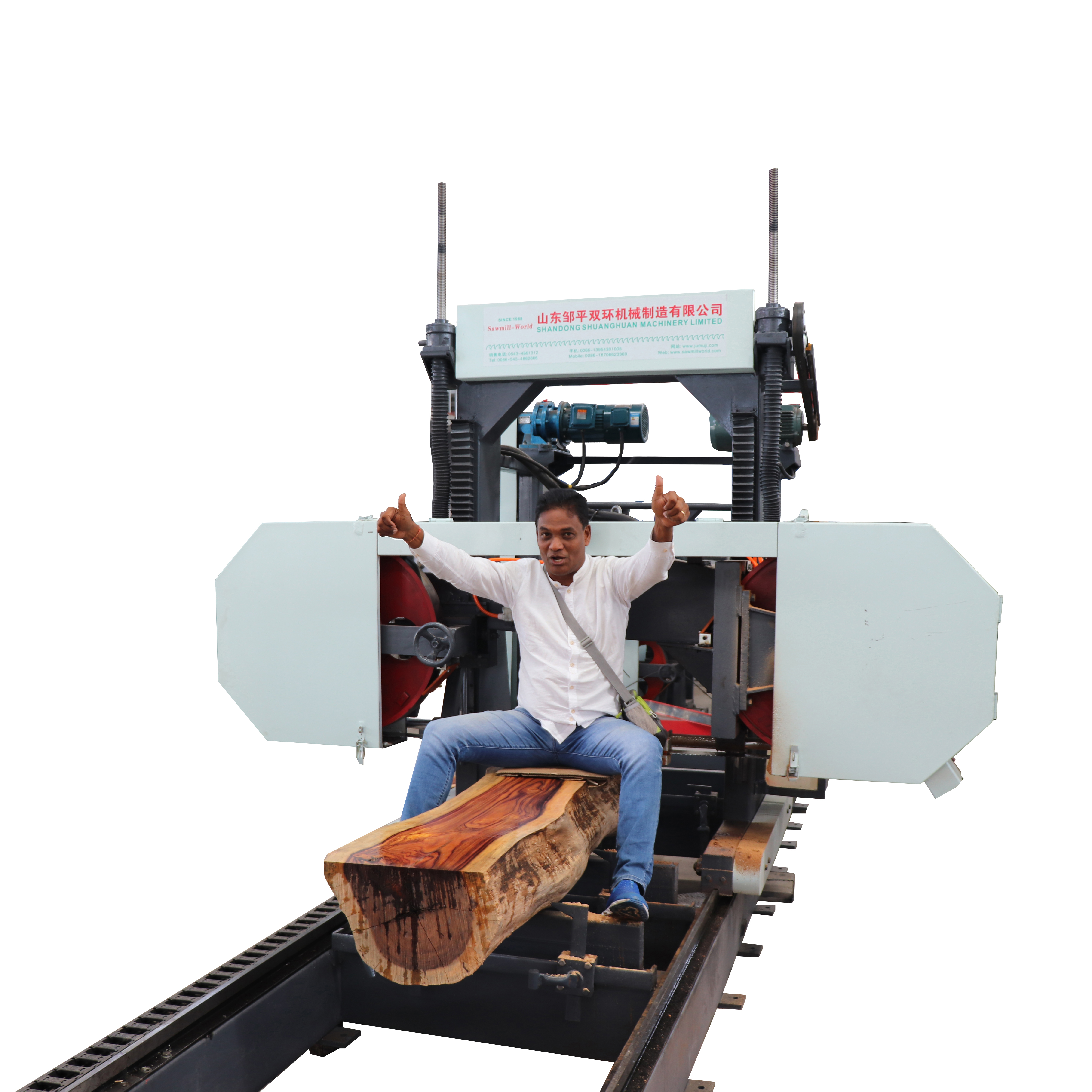 Ленточная пила по дереву переносная для деревообработки