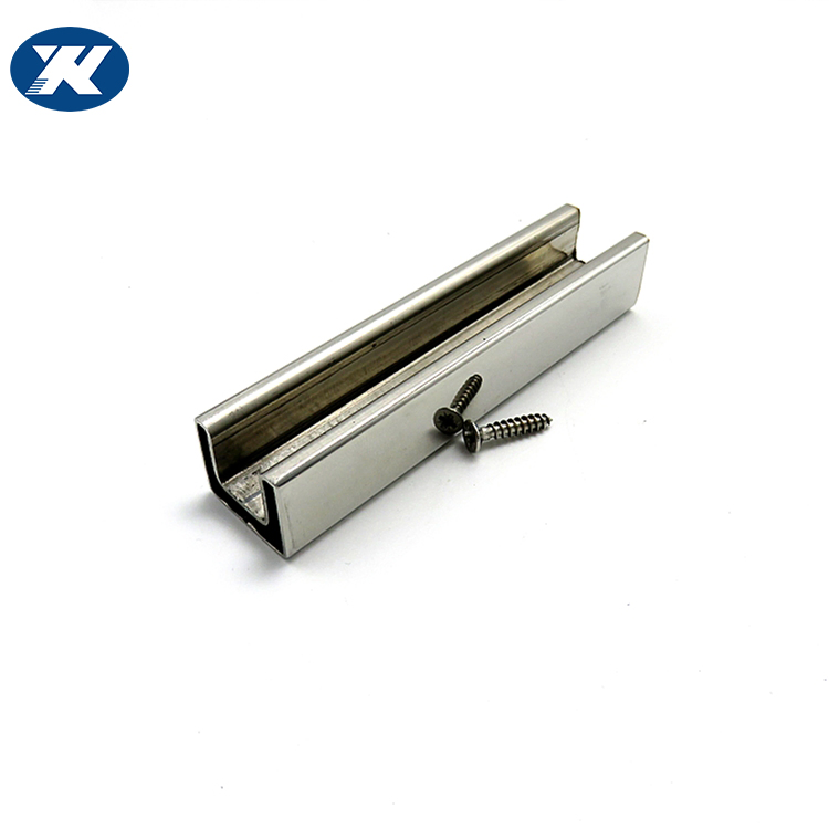Stainless Steel Glass Holder Slotted Channel Pipes Slot Tube