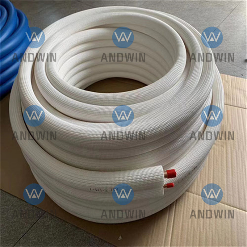 A/C White PE Copper Insulated Pipe Coil Line Set