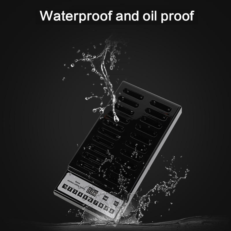 Free Logo Printing Restaurant Queue Management Wireless Guest Paging System