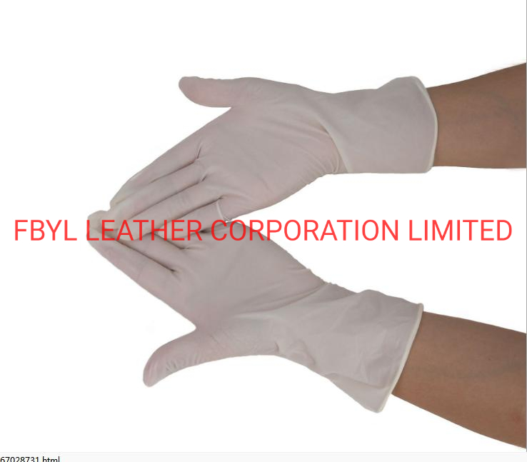 White Disposable Latex Protection Gloves (JYG-SP019)