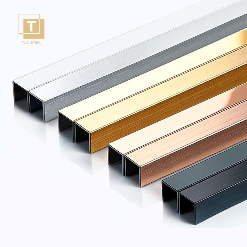 U Shaped Decorative Stainless Steel Tile U Trim/Strip/Profile/Patti for Stair Edging