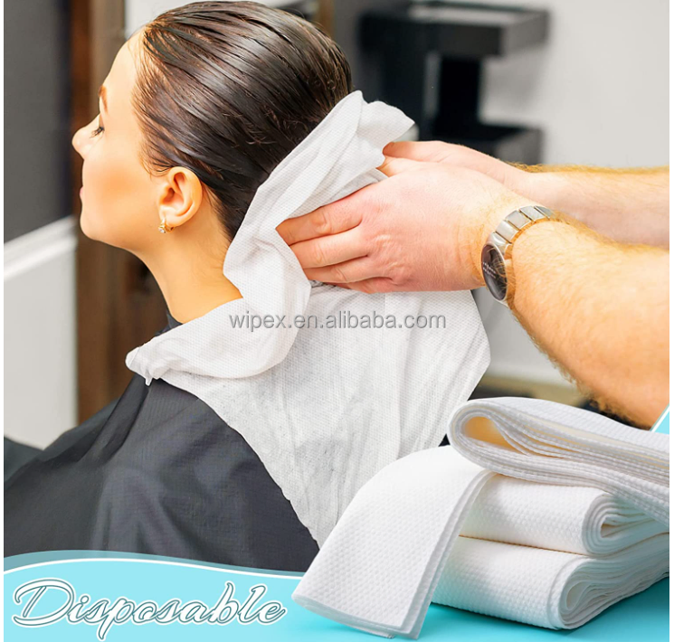 Disposable Hair Towel Hotel Beauty Salon Traveling Cellulose Fiber Tissue Towel
