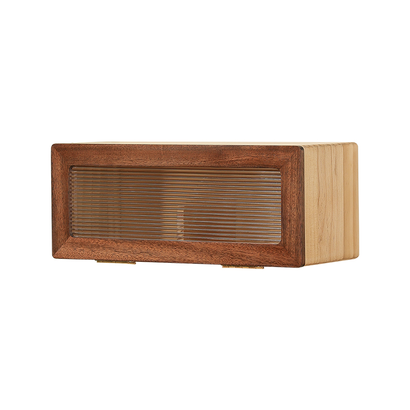 Elegant Wooden Box for Kitchen Tissue and Toilet Paper Roll Dispenser