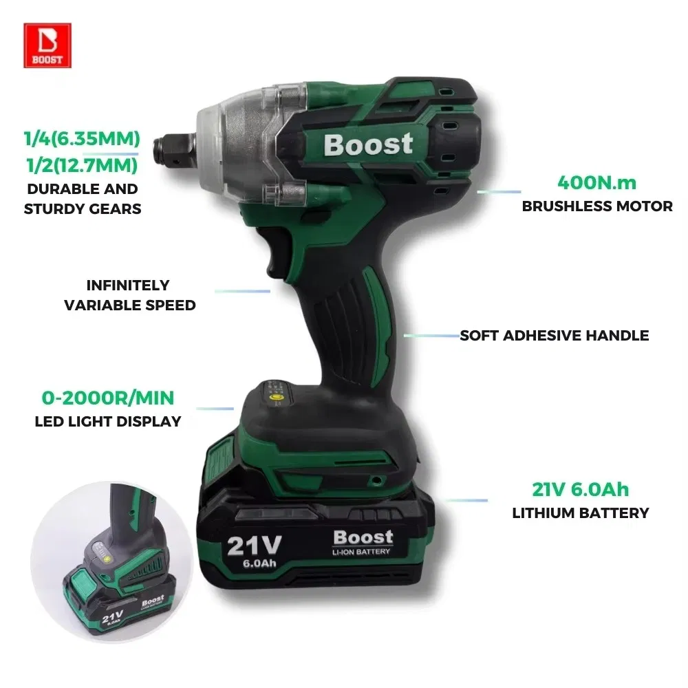 21V Brushless 4-in-1 Demolition Hammer Torque Wrench Ice Auger Angle Grinder