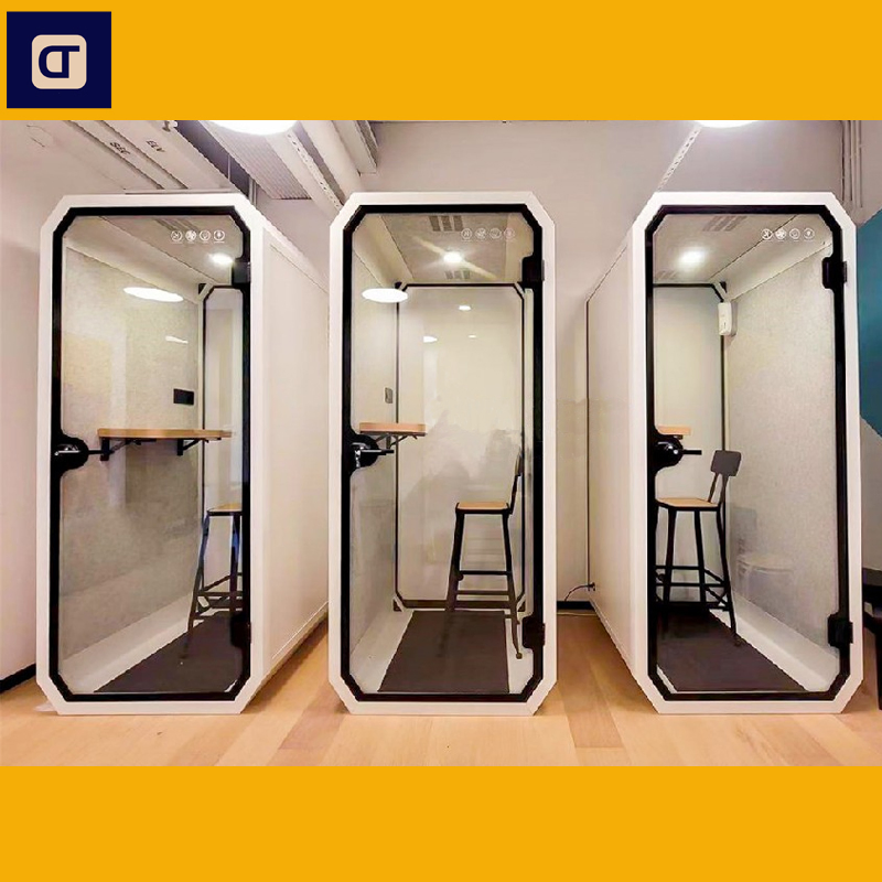 Simple and Convenient Portable Office, Recording Studio and Telephone Booth