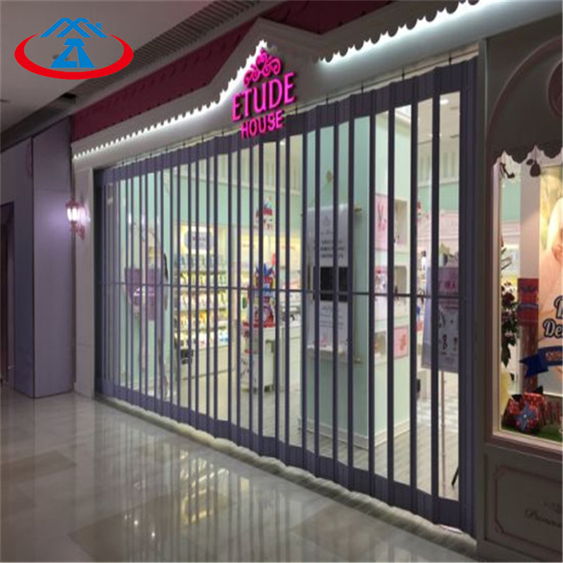New Design Transparent Polycarbonate Crystal Folding Door
