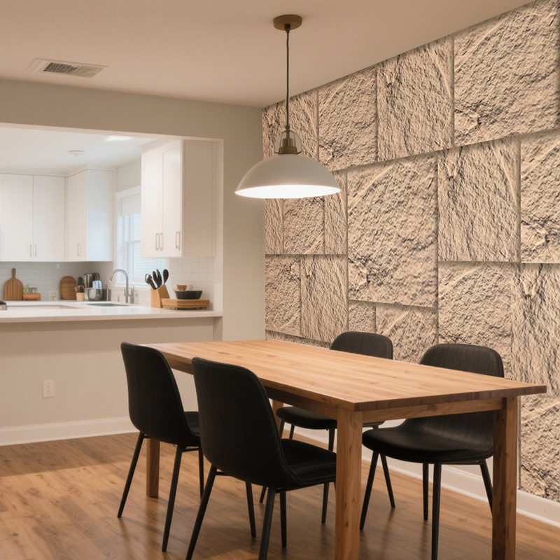 High Faux Stone Effect PU Stone Panel Impact Resistant Low Maintenance Panel