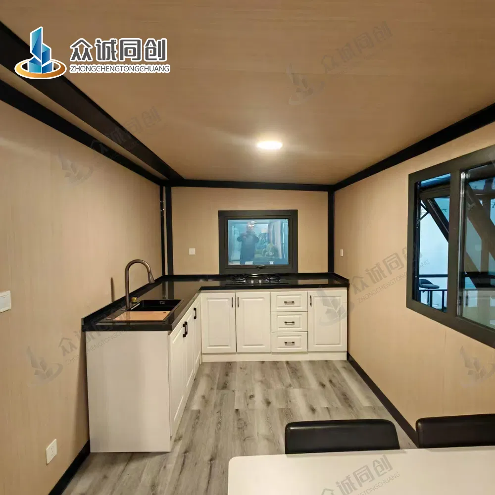 Fully Furnished Prefab Container House for Personalized Design with WPC Flooring