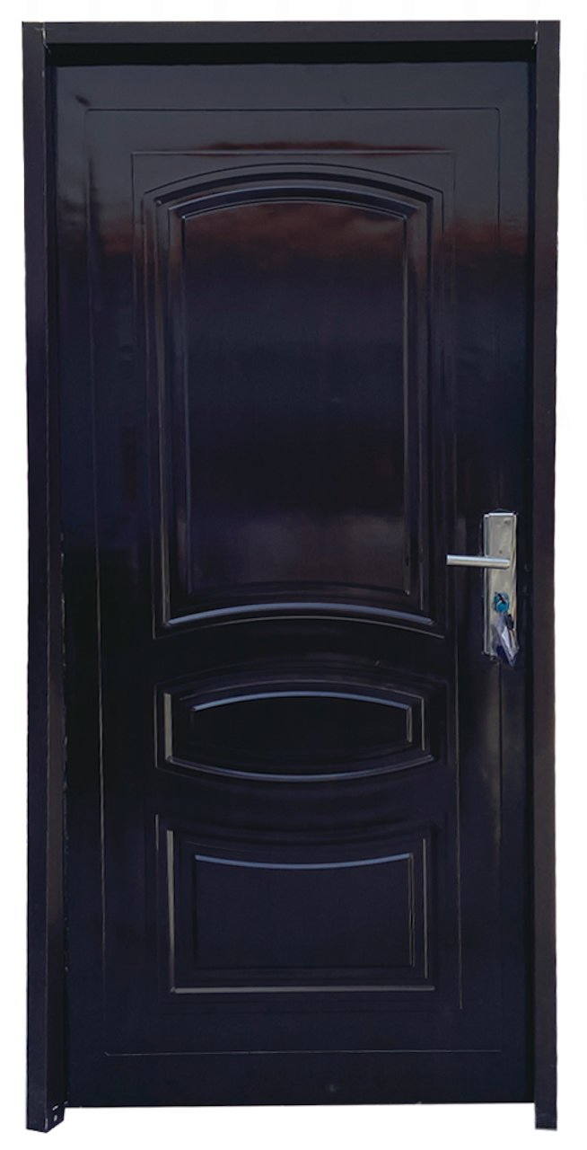 Top Level Black Steel and Wood Composite Door From China