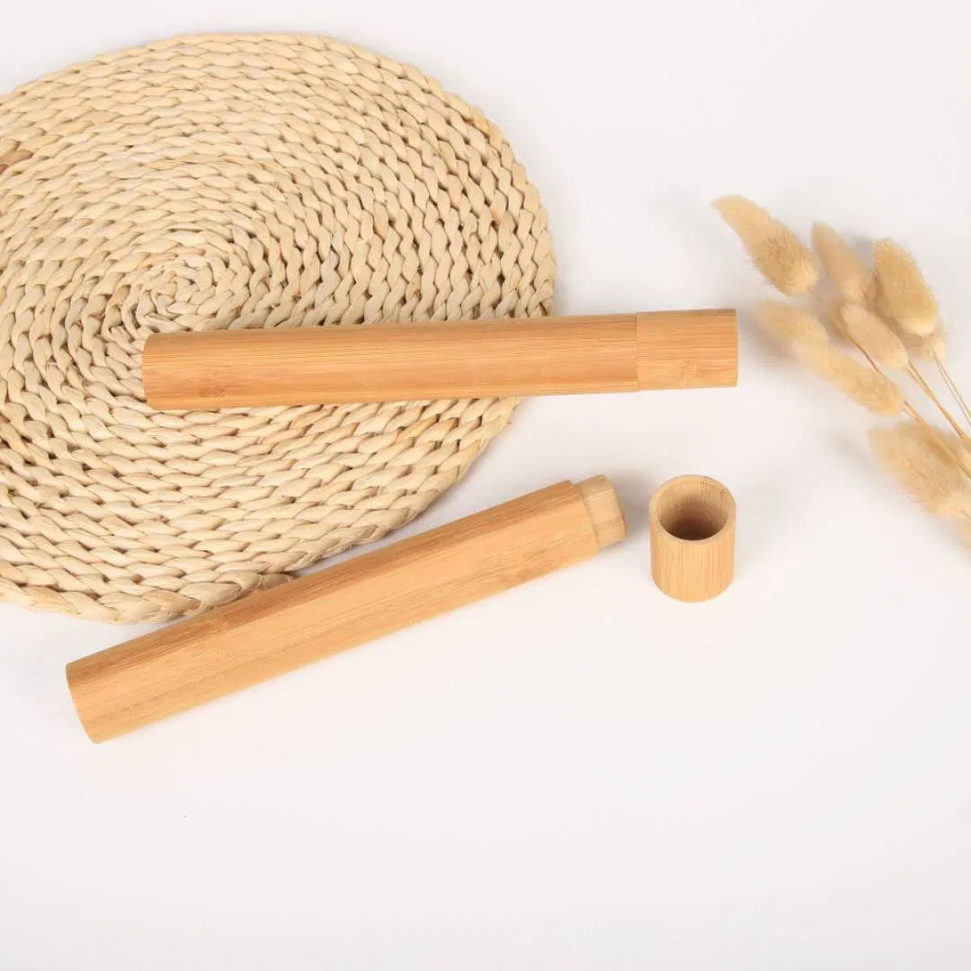 100% Natural Bamboo Toothbrush Travel Case