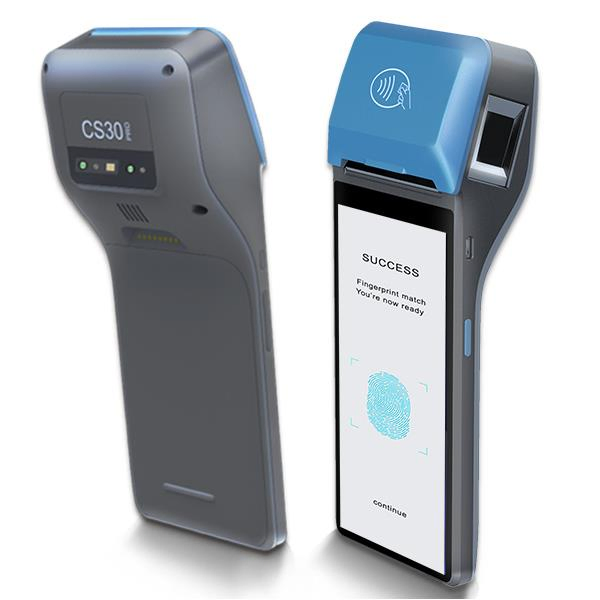 CS30 PRO Handheld Android POS System Terminal with Touch Screen 4G WiFi NFC Built-in Printer