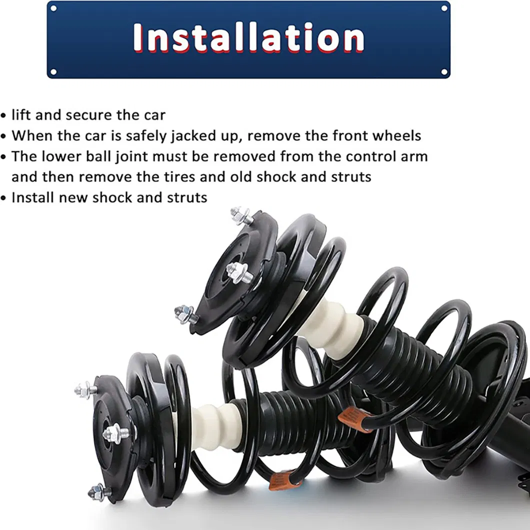 Premium 4-Piece Front & Rear Shock Absorber Set for 2007-2013 GMC