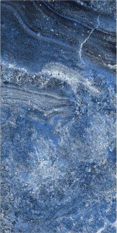 Blue Full Polished Luxury Jade Porcelain Floor Tiles 600X1200mm