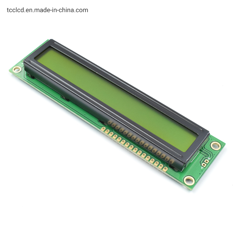 LCD дисплей 1601, 16x1 символ, желтая подсветка
