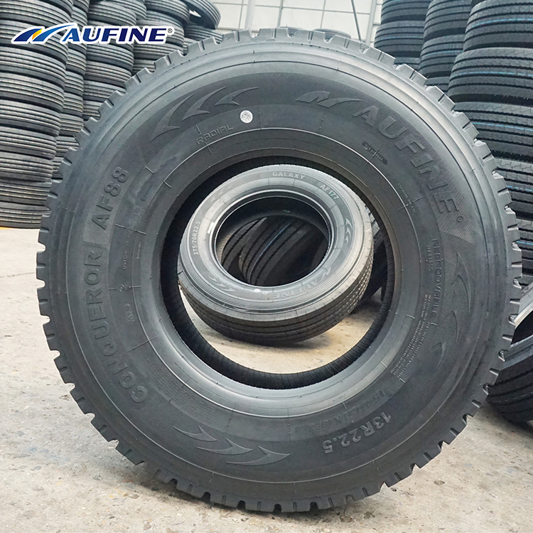 Aufine 13R22.5 315/80R22.5 AF88 Good Durability Truck Tyre with Extra-Thick Sidewall