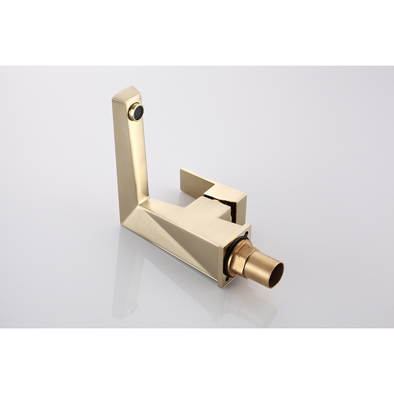 Modern Chrome Round Basin Faucet with Hot and Cold Mixer