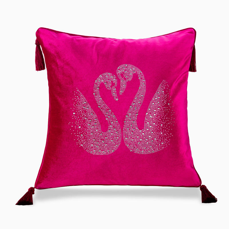 High Quality Velvet Cushion Cover Sofa Home Decoration Square Diamond Throw Pillow Case
