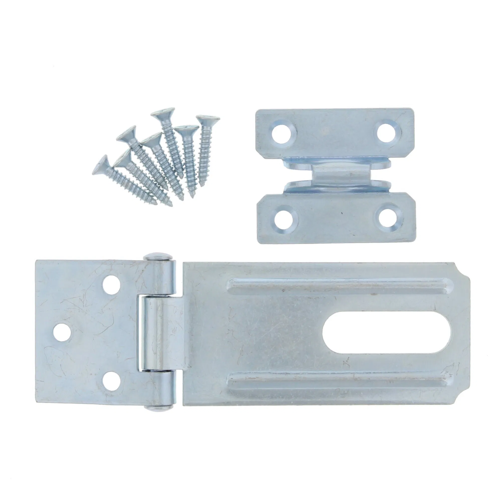 2-1/2 in. Zinc Plated Staple Safety Hasp